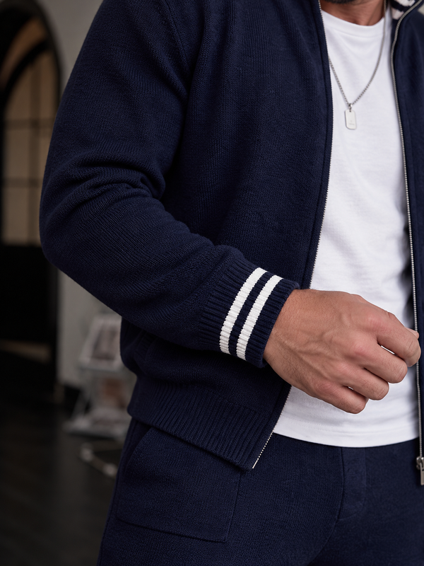 Lucca Knit Tracksuit - Blue detail