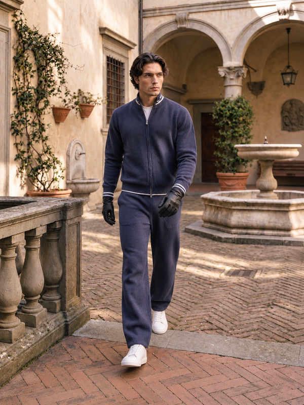 Lucca Knit Tracksuit - Graphite