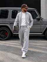 Lucca Knit Tracksuit - Gray