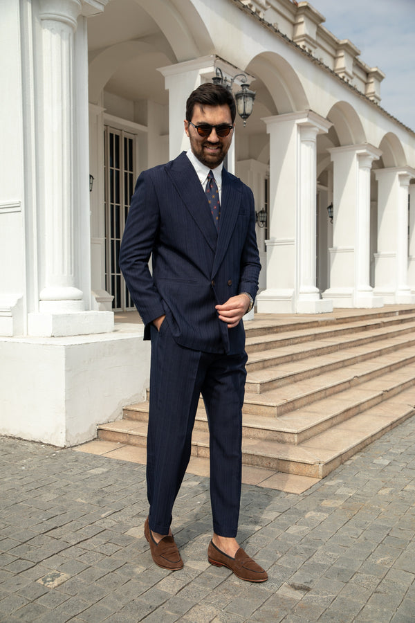 Sirmione Double-Breasted Suit fabric